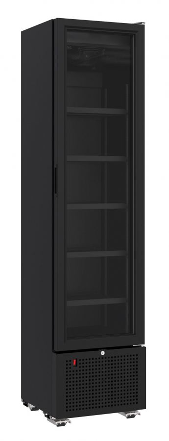 Glastürkühlschrank 221 l – schwarz, LED, abschließbar Glastürkühlschrank 221 l – schwarz, LED, abschließbar