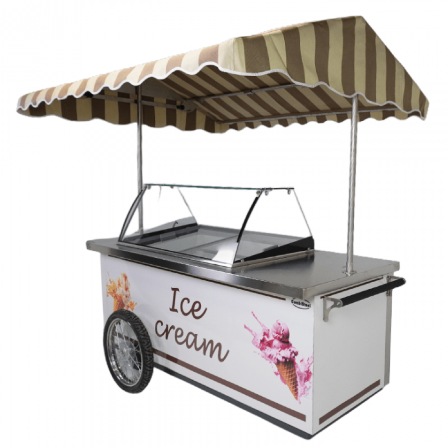 Speiseiswagen RHODOS 9x5 – Mobiler Eisverkaufswagen mit Kühlung