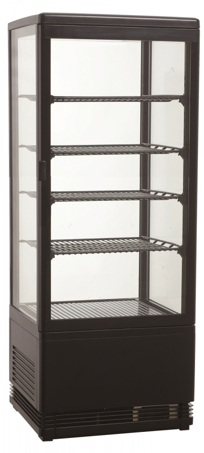Kühlvitrine 98L Schwarz