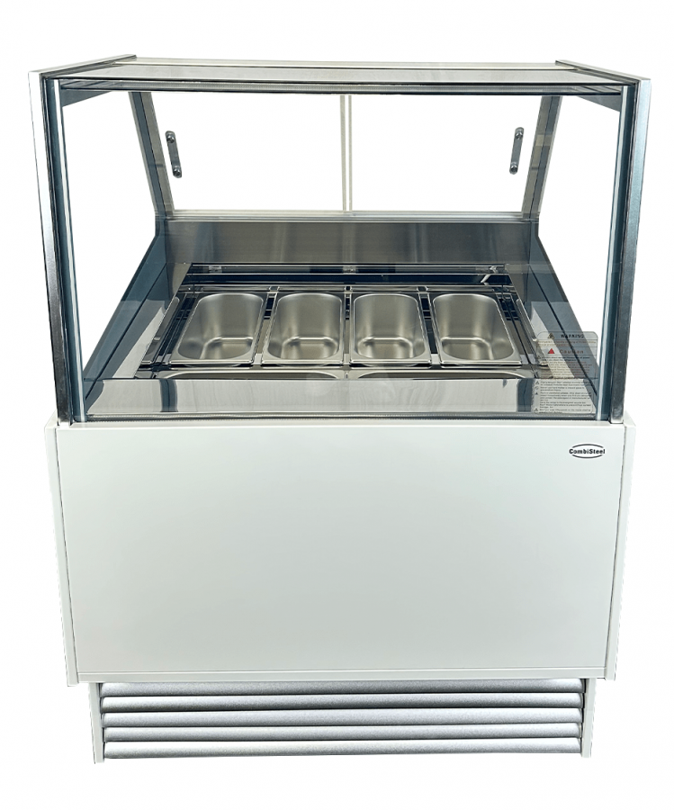 Speiseeisvitrine Komodo 6x5L – Kompakte Eistheke, Umluft – 189 L