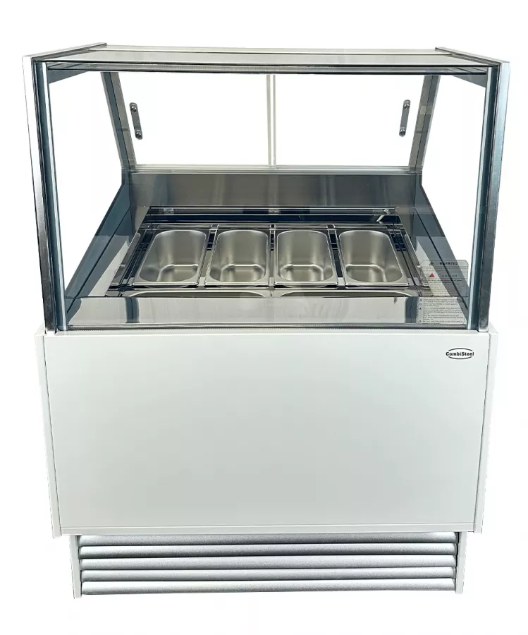 Speiseeisvitrine Komodo 6x5L – Kompakte Eistheke, Umluft – 189 L Speiseeisvitrine Komodo 6x5L – Kompakte Eistheke, Umluft – 189 L