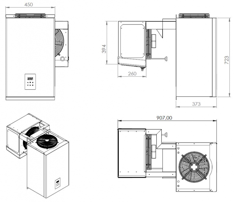 Diepvriesaggregaat Huckepack 2–4 m³