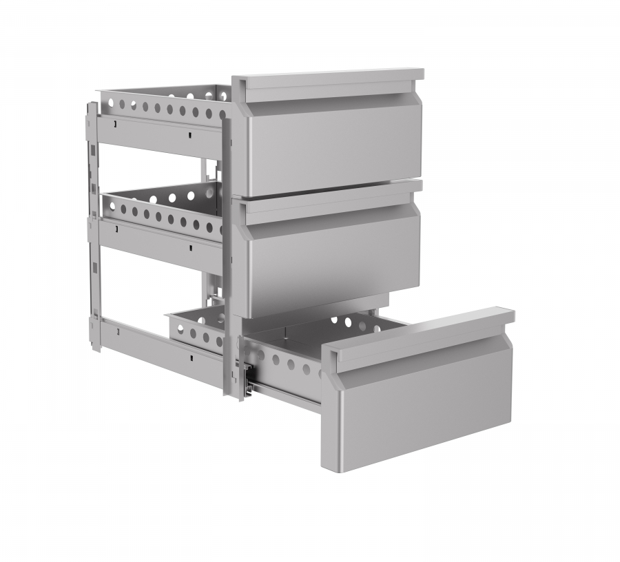Schubladenblock 1/3 Monoblock Soft Closing