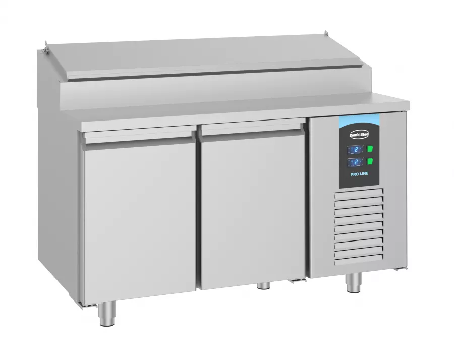 Saladette 2 Türen 7x 1/3GN Behälter - Kühlvitrine für die Gastronomie