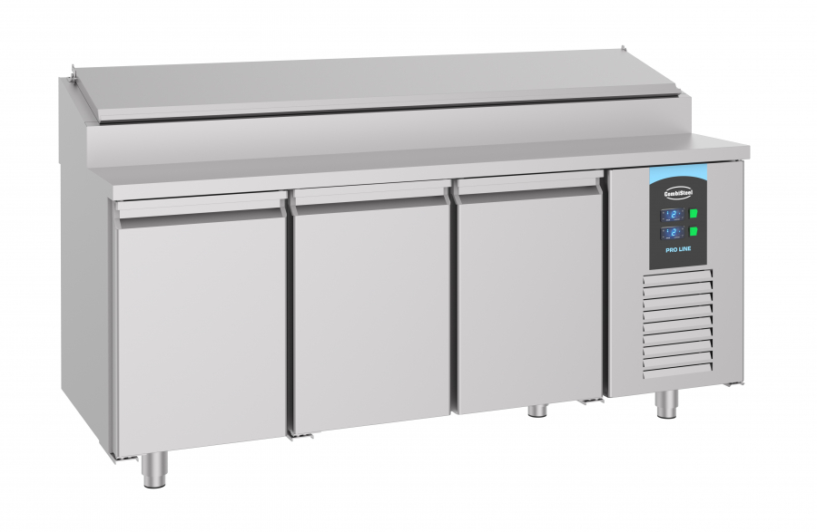 Saladette 3 Türen 10X 1/3Gn Behälter