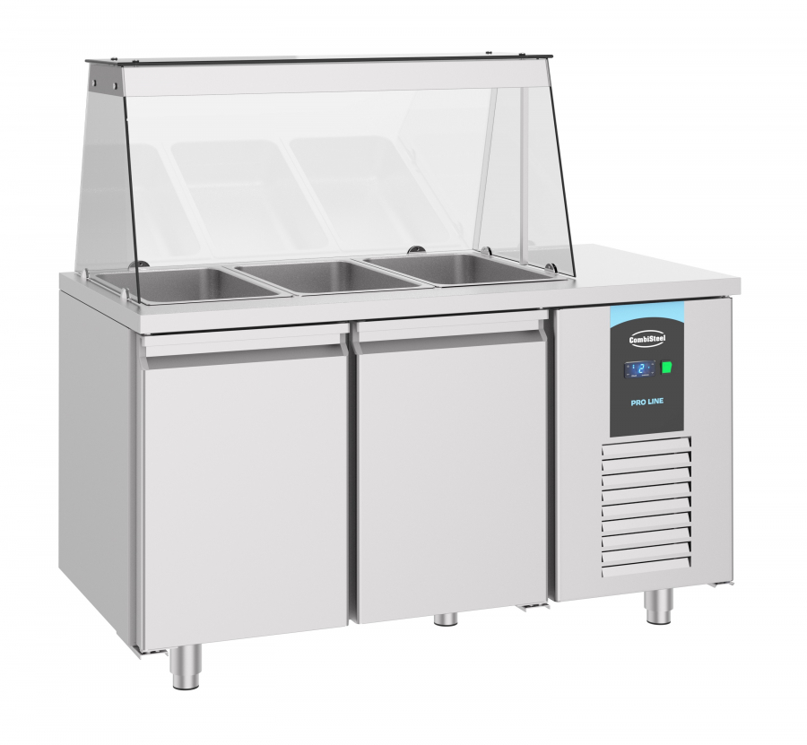 Saladette 2 Türen 3X 1/1Gn Behälter