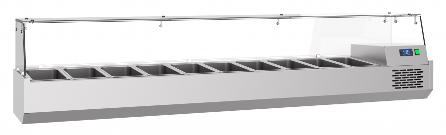 Opzetvitrine 10X 1/3 Gn