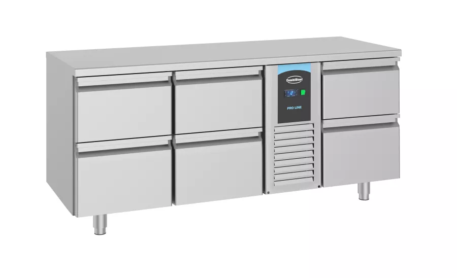 700 Kühltisch 6 Schubladen Monoblock