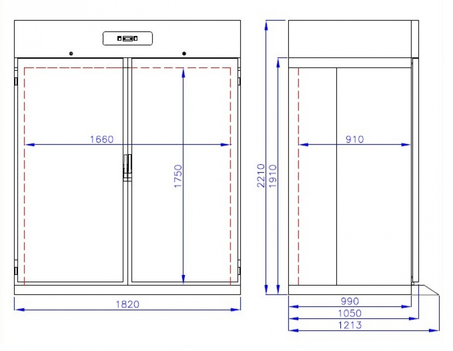 Roll-In Kühlschrank Rfs Mono Block 1400 Ltr