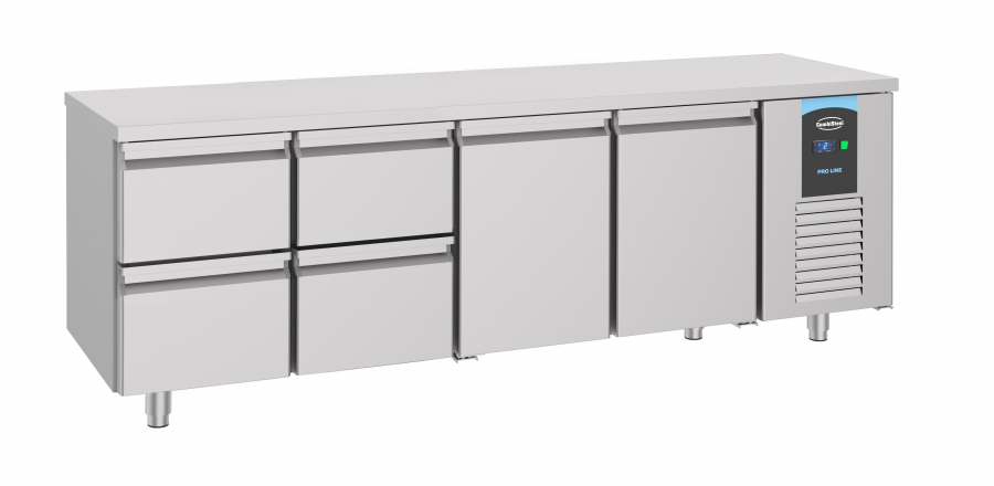700 Kühltisch 2 Türen 4 Schubladen