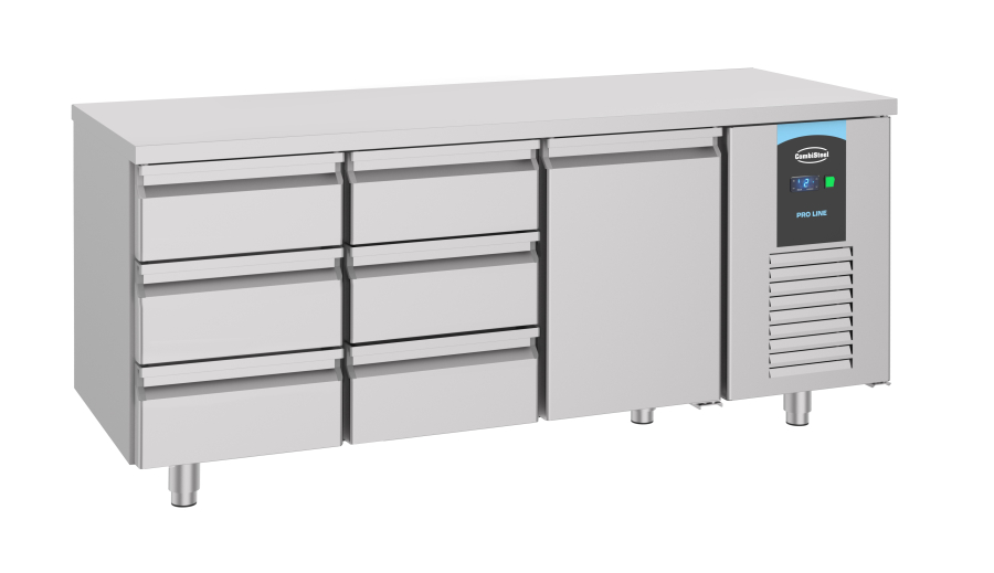 700 koelwerkbank 1 deur 6 laden