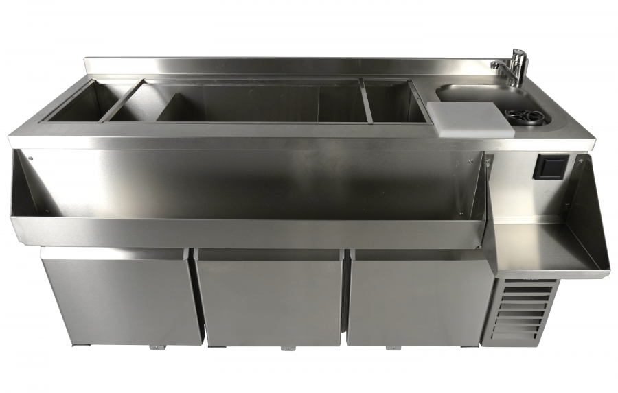 Kühltisch mit Cocktailbar-Station – 3 Türen – 280 l