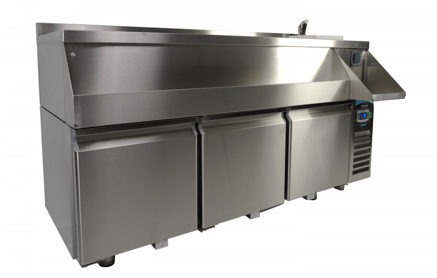 Kühltisch mit Cocktailbar-Station – 3 Türen – 280 l