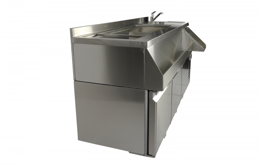 Kühltisch mit Cocktailbar-Station – 3 Türen – 280 l