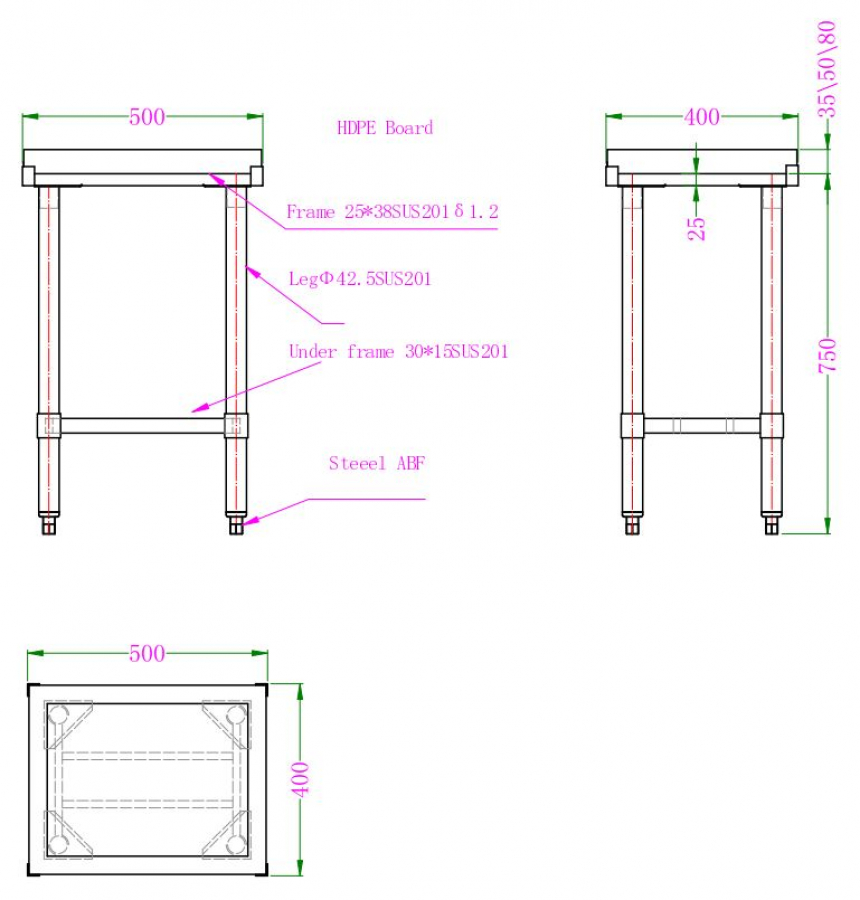 Hackblock Aus Polyethylen 50Mm Dicke Hackblock Aus Polyethylen 50Mm Dicke