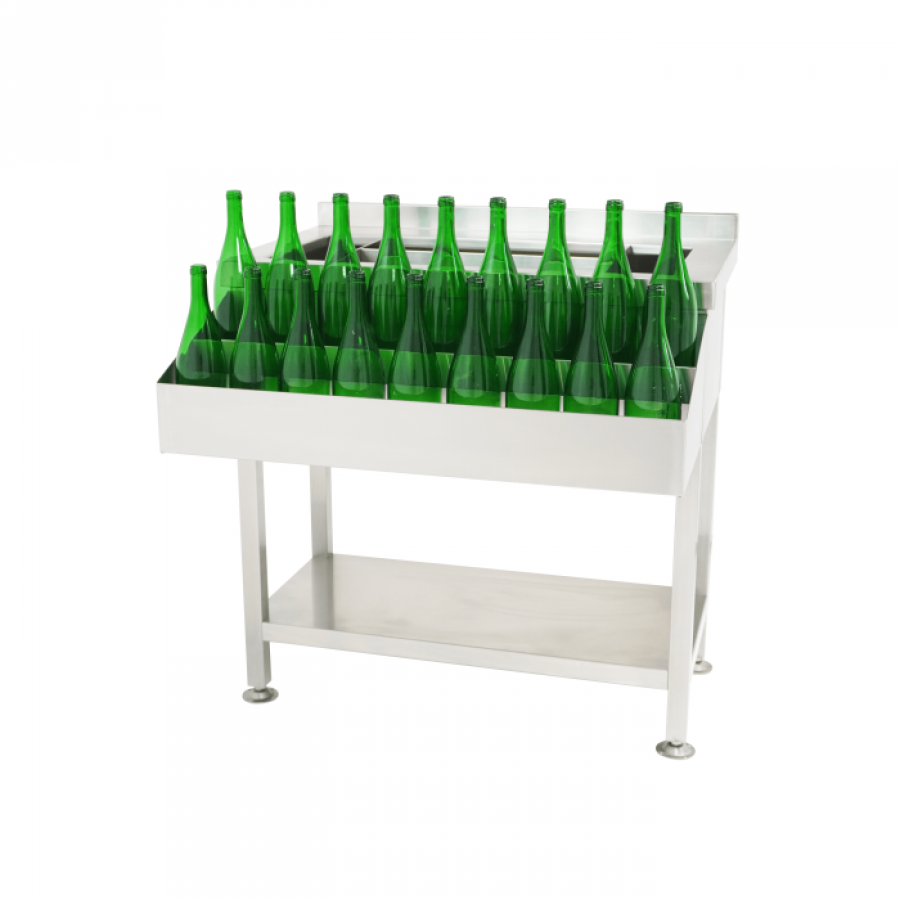 Cocktailbarstation Edelstahl 900 mm mit Speed Rail & Eisschale – Kompakte Barstation