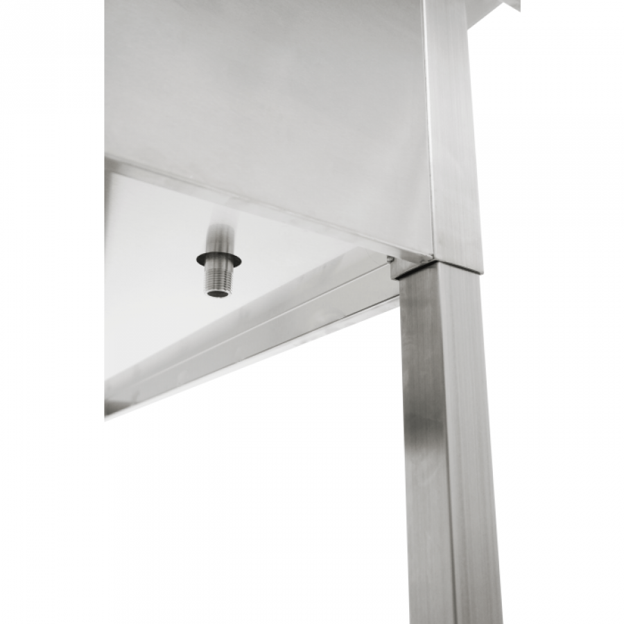Cocktailbarstation Edelstahl 900 mm mit Speed Rail & Eisschale – Kompakte Barstation