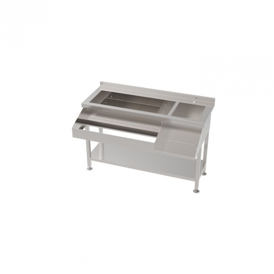 Cocktailbarstation Edelstahl 1400 mm mit Speed Rail & Eisschale – Profi Barlösung