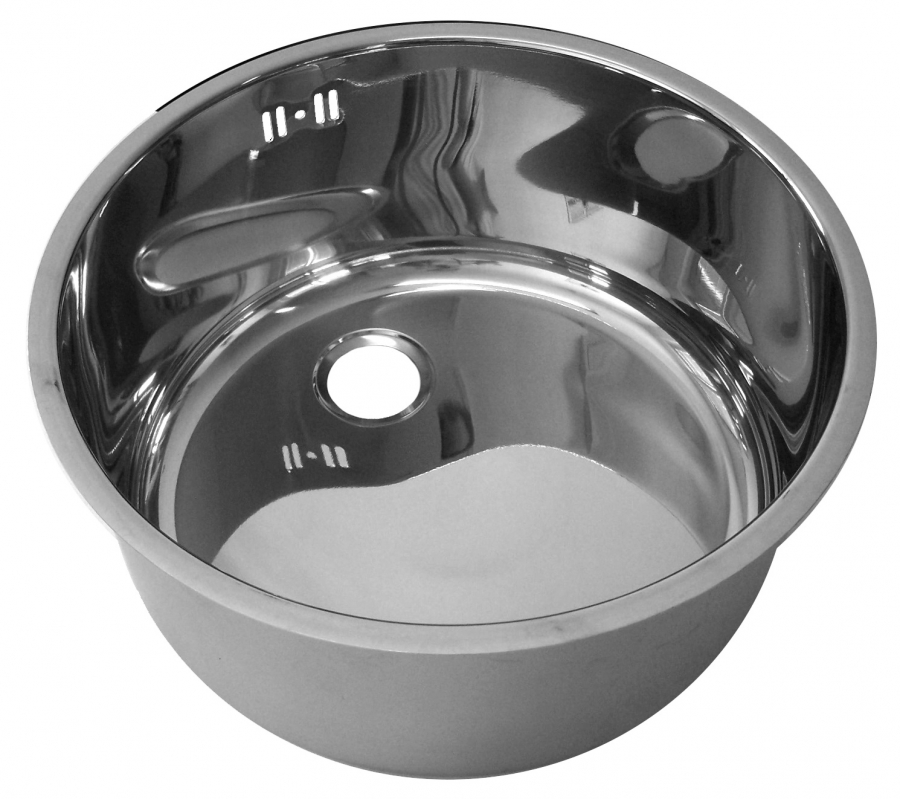 Edelstahl-Spülbecken 420 mm – Kompaktes Becken mit Siphon