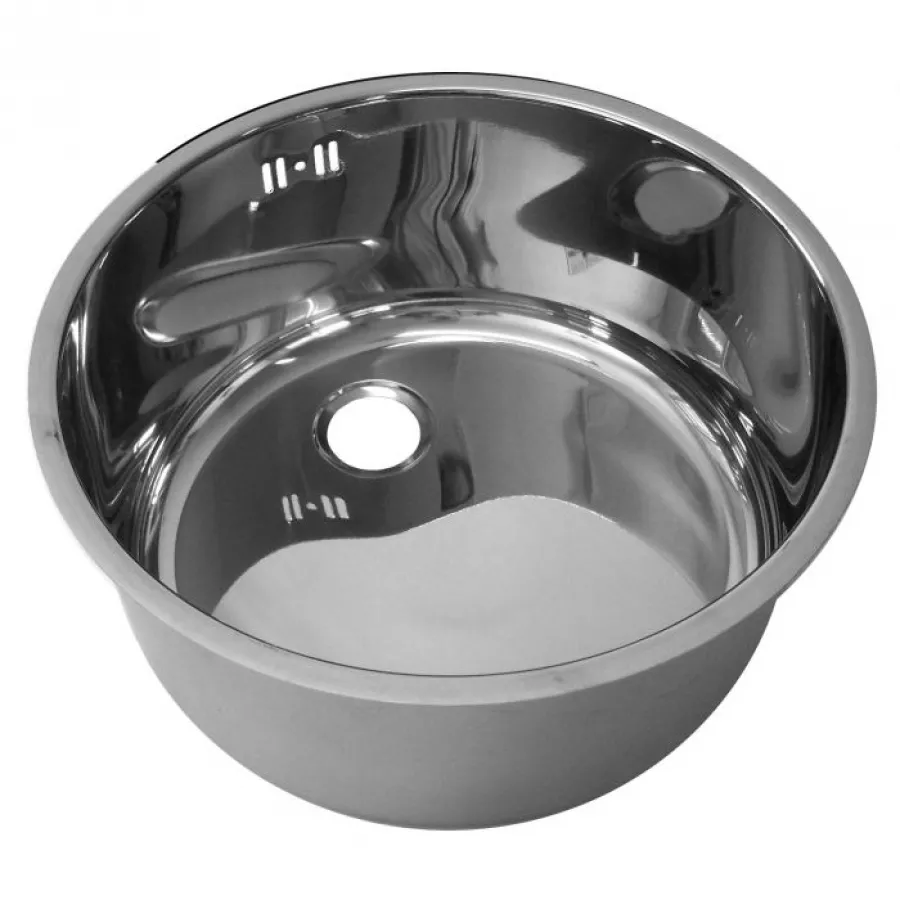 Edelstahl-Spülbecken 420 mm – Kompaktes Becken mit Siphon Edelstahl-Spülbecken 420 mm – Kompaktes Becken mit Siphon