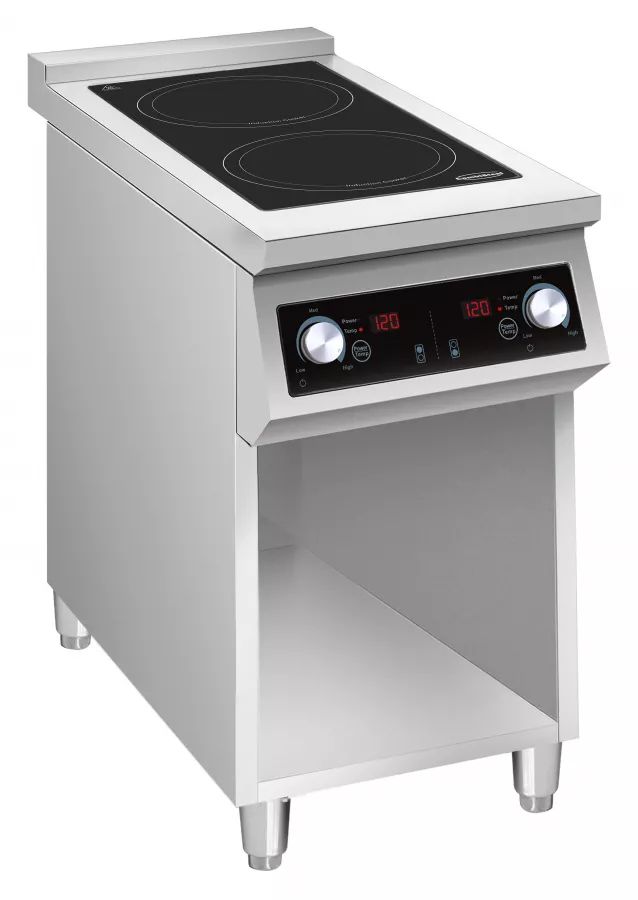 Induktionsherd 2 Zonen 2x 3,5 kW – 400 V freistehend Induktionsherd 2 Zonen 2x 3,5 kW – 400 V freistehend