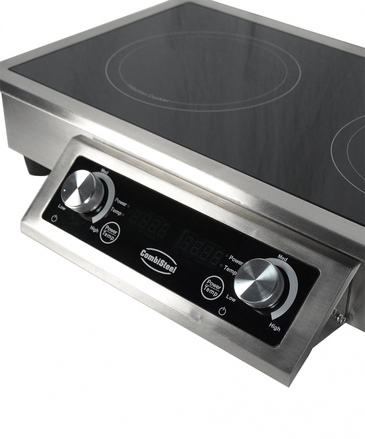 Einbau-Induktionsherd 2 Zonen – 7 kW Profi-Kochfeld