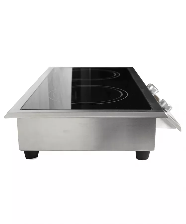 Einbau-Induktionsherd 2 Zonen – 7 kW Profi-Kochfeld