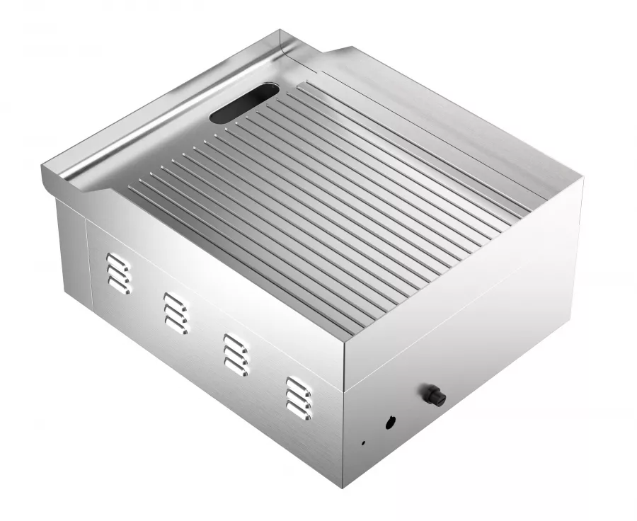 Gerillte Elektro-Grillplatte – Profi-Tischgrill Gerillte Elektro-Grillplatte – Profi-Tischgrill