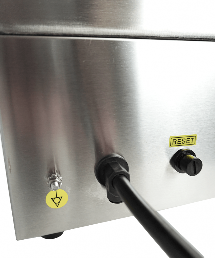 Gerillte Elektro-Grillplatte – Profi-Tischgrill Gerillte Elektro-Grillplatte – Profi-Tischgrill