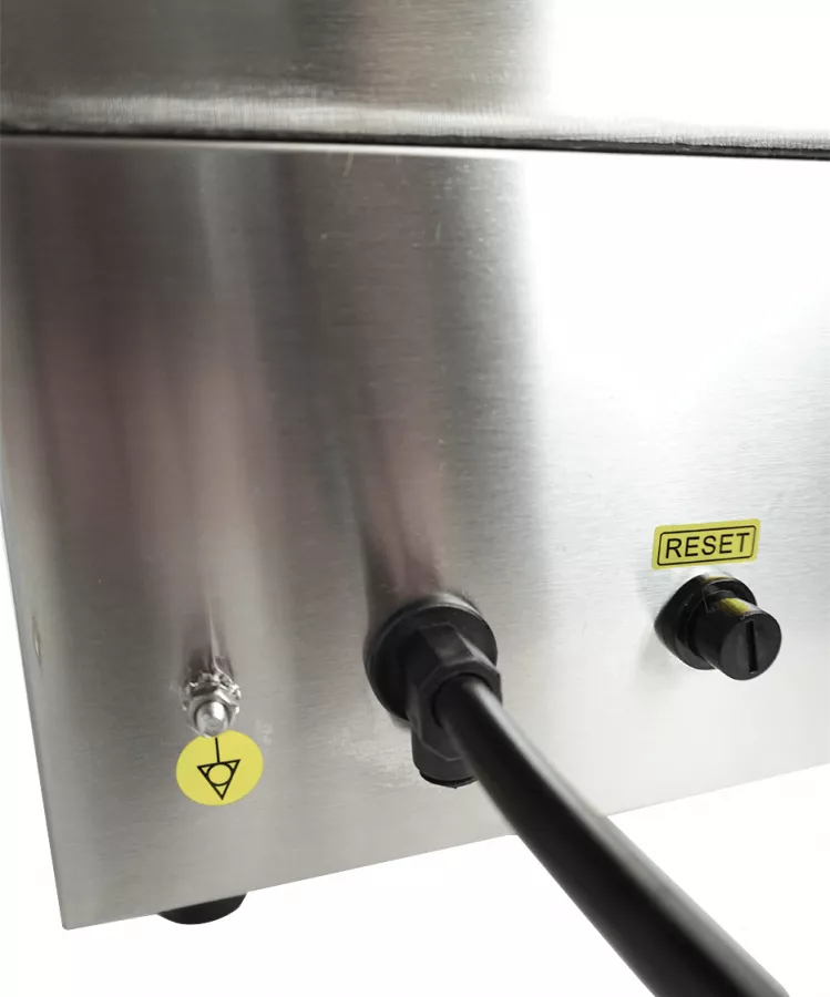 Gerillte Elektro-Grillplatte – Profi-Tischgrill Gerillte Elektro-Grillplatte – Profi-Tischgrill