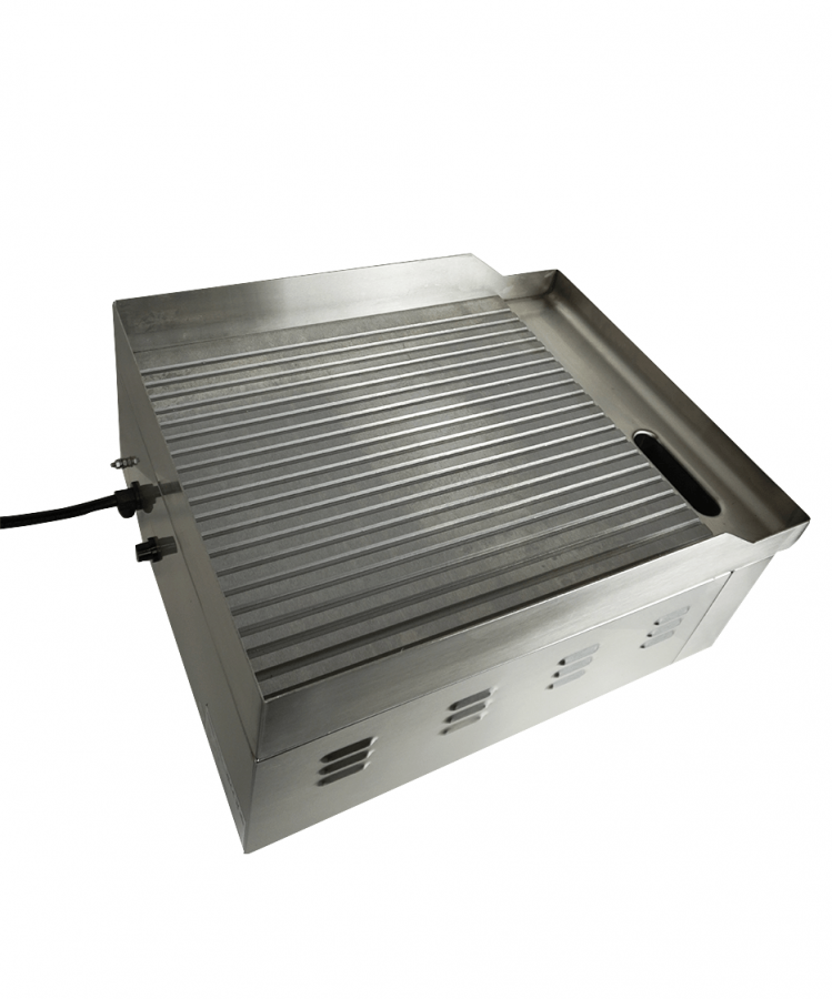 Gerillte Elektro-Grillplatte – Profi-Tischgrill Gerillte Elektro-Grillplatte – Profi-Tischgrill