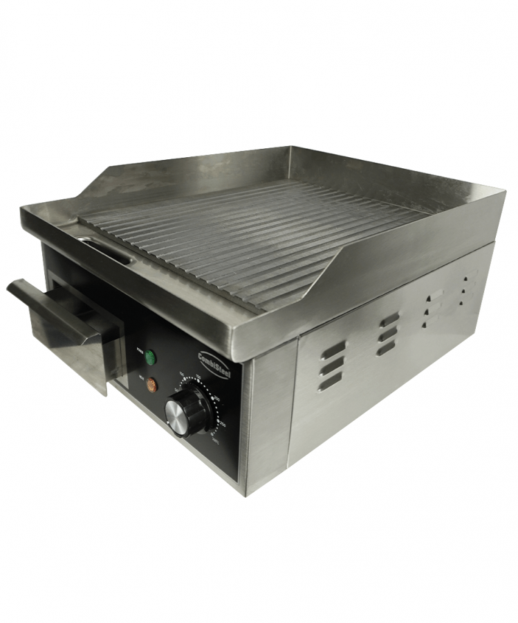 Gerillte Elektro-Grillplatte – Profi-Tischgrill Gerillte Elektro-Grillplatte – Profi-Tischgrill