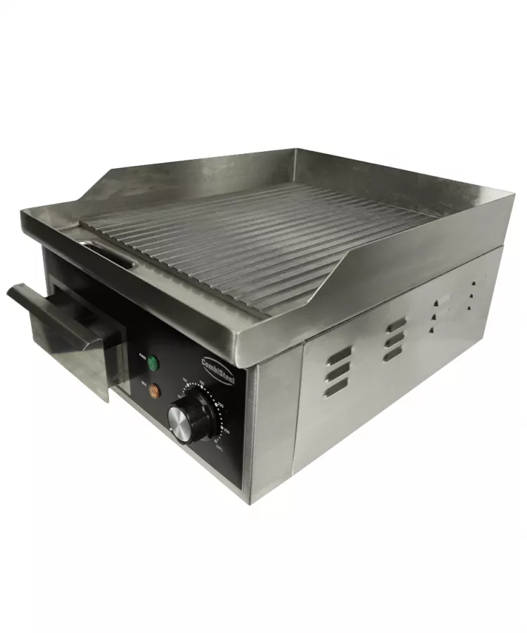 Gerillte Elektro-Grillplatte – Profi-Tischgrill Gerillte Elektro-Grillplatte – Profi-Tischgrill