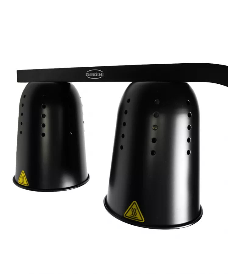 Wärmelampe Schwarz – Höhenverstellbare Speisewärmelampe