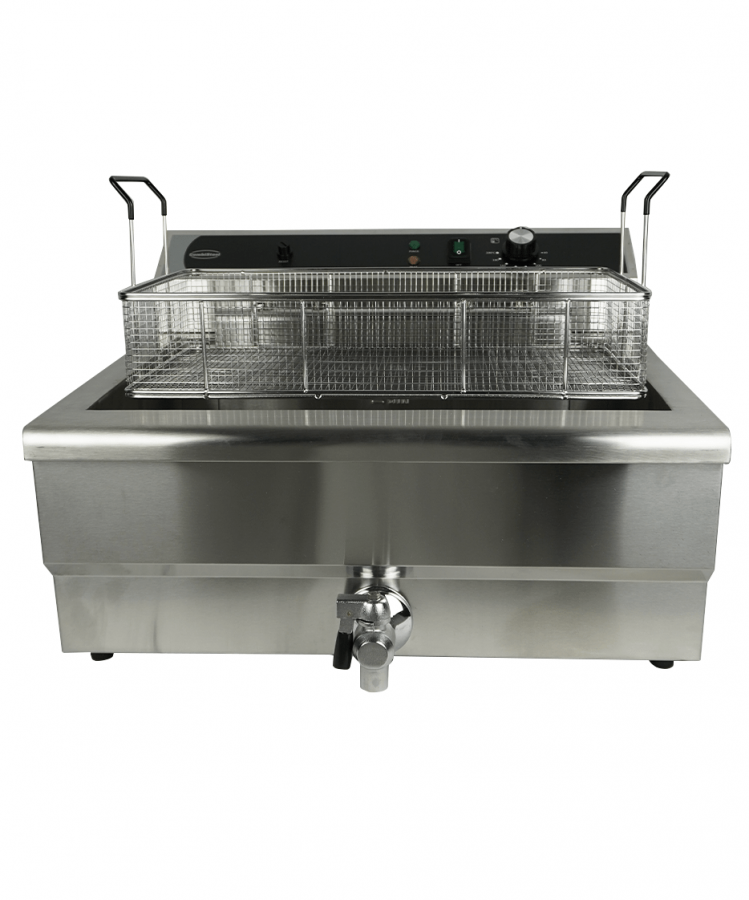 25 L Tischfritteuse – Leistungsstarke Profi-Fritteuse mit Ablassventil 25 L Tischfritteuse – Leistungsstarke Profi-Fritteuse mit Ablassventil