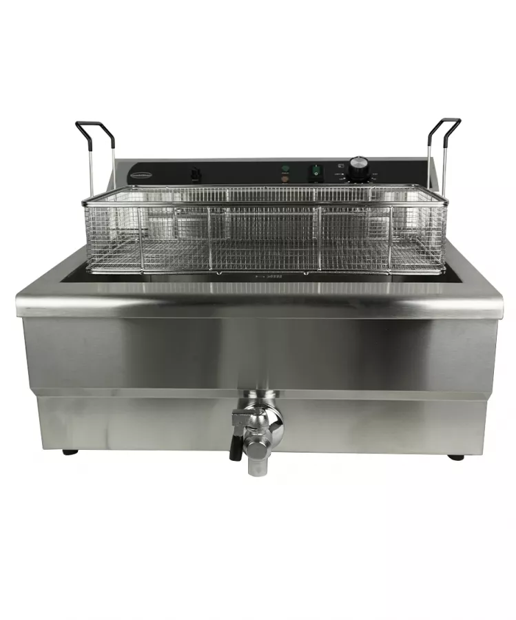 25 L Tischfritteuse – Leistungsstarke Profi-Fritteuse mit Ablassventil 25 L Tischfritteuse – Leistungsstarke Profi-Fritteuse mit Ablassventil