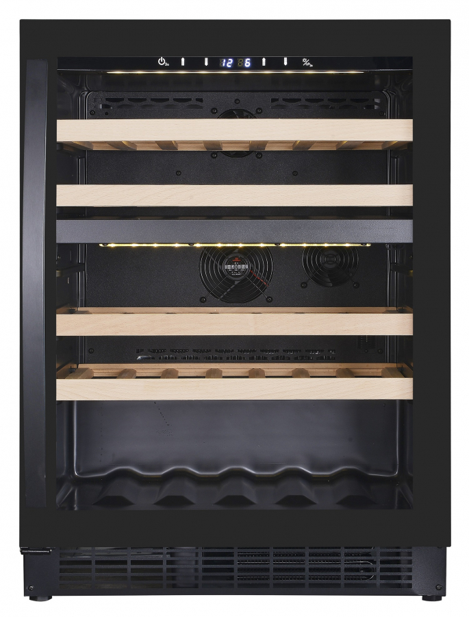 Wijnkoelkast Dual Zone Zwart LED 39 flessen 119 liter 595x570x820 mm