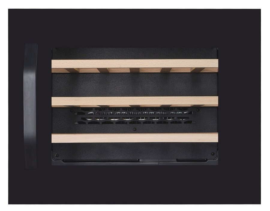 Wijnkoelkast Zwart LED 51 Liter 592x555x455 mm Enkelzone