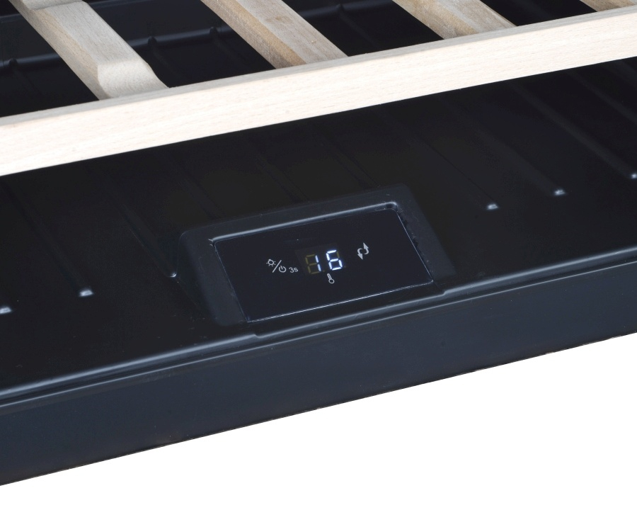 Wijnkoelkast Zwart LED 51 Liter 592x555x455 mm Enkelzone