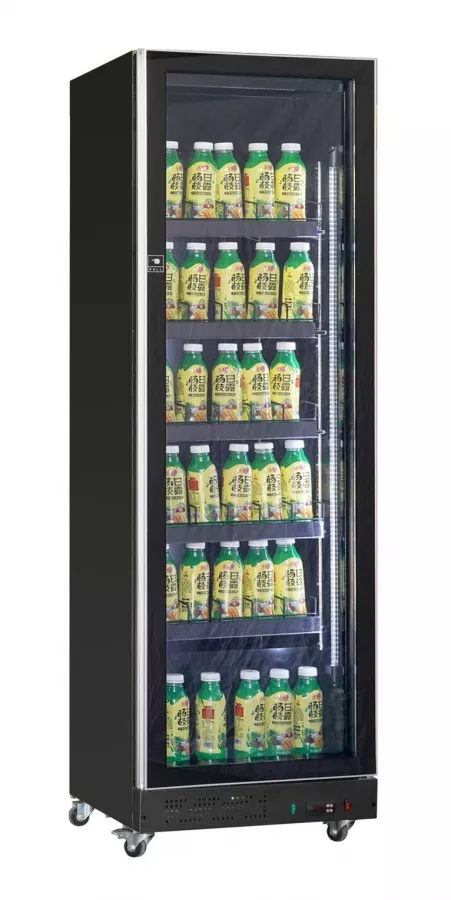 Kühlschrank 1 Glastür Schwarz
