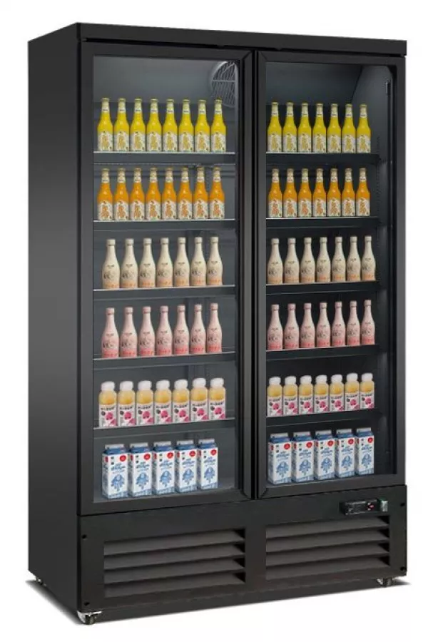 Tiefkühlschrank 888 l – 2 Glastüren – Umluft – LED Tiefkühlschrank 888 l – 2 Glastüren – Umluft – LED