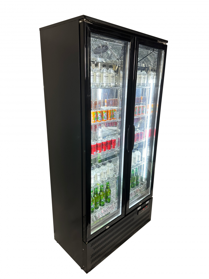 Barkühler Hoch – 458L Premium Kühllösung in Schwarz