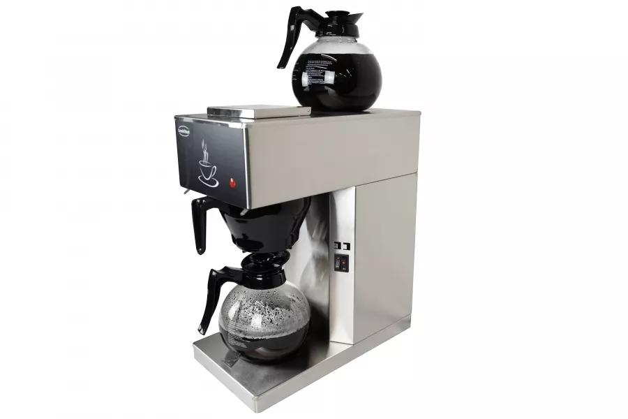 Kaffeemaschine mit 2 Glaskannen 1,8 L – 100 Tassen/Stunde
