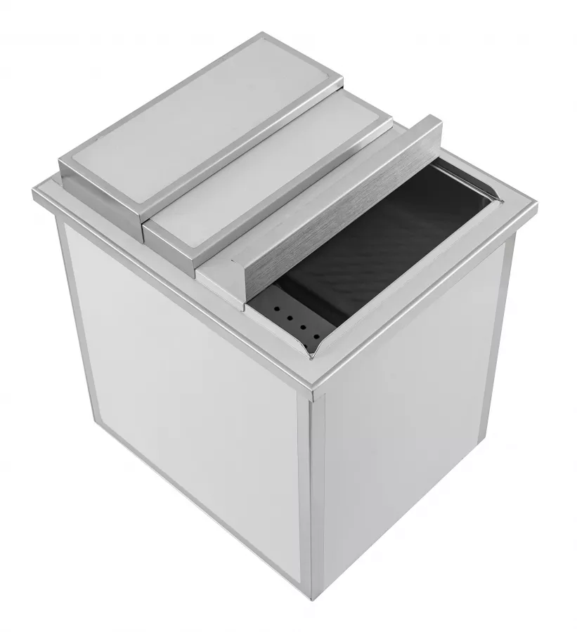 Edelstahl Einbau-Eisbehälter Edelstahl Einbau-Eisbehälter