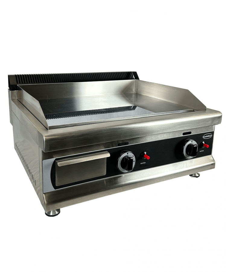 Gas Grillplaat Chroom 800, 6 kW, inclusief ombouwset Propaan/Aardgas