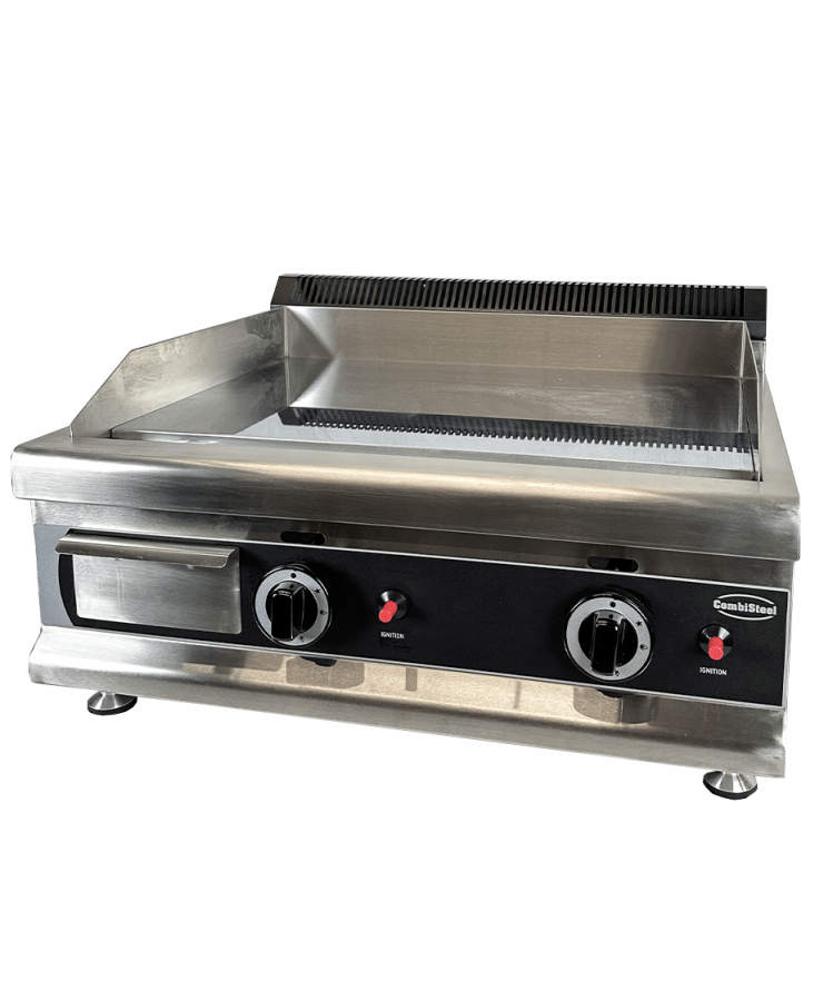 Gas Grillplaat Chroom 800, 6 kW, inclusief ombouwset Propaan/Aardgas