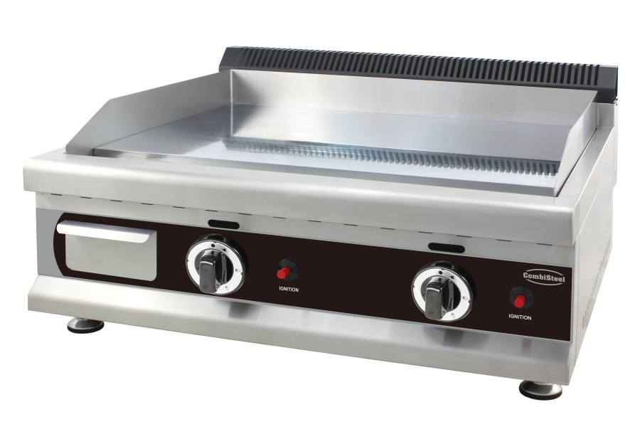Gas Grillplaat Chroom 800, 6 kW, inclusief ombouwset Propaan/Aardgas