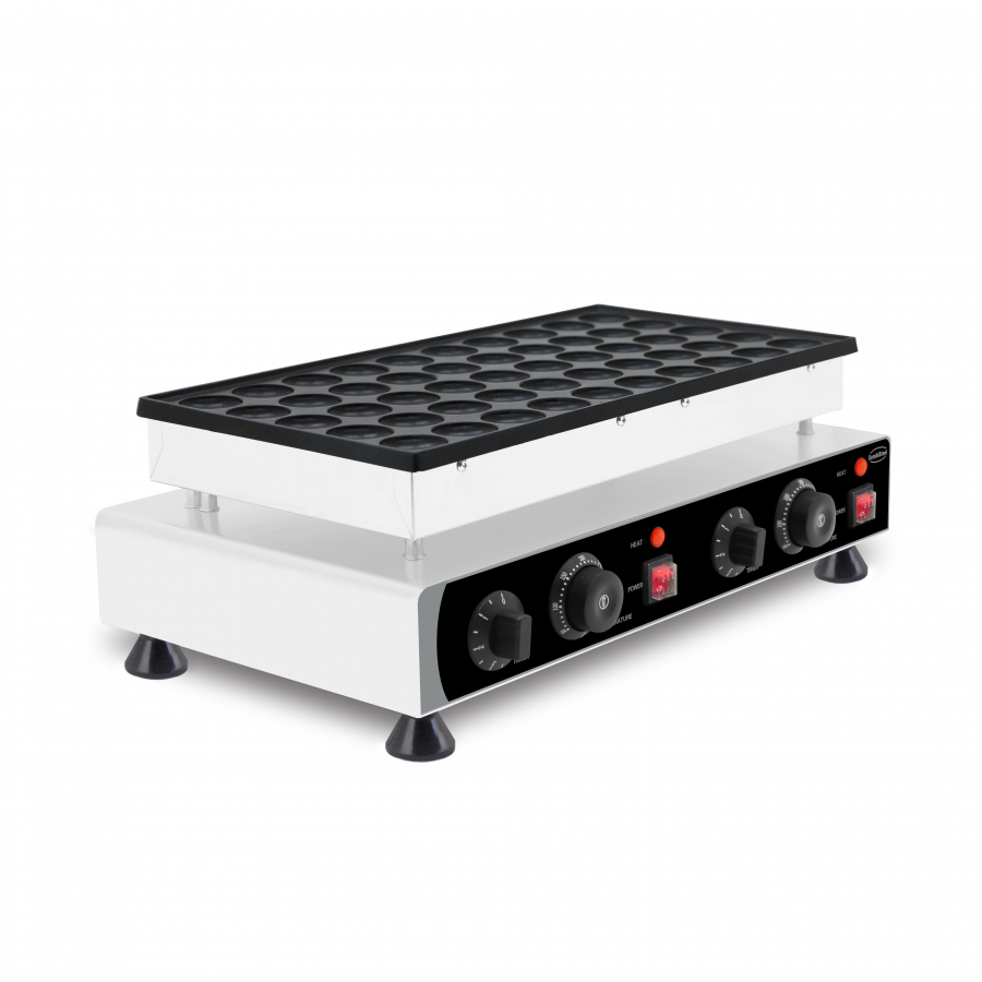 Poffertjes wafelijzer – 50 stuks Ø4,3 cm – 1,8 kW