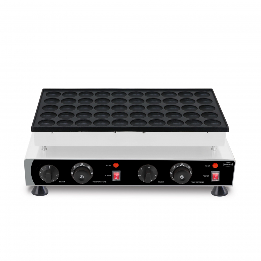 Poffertjes wafelijzer – 50 stuks Ø4,3 cm – 1,8 kW