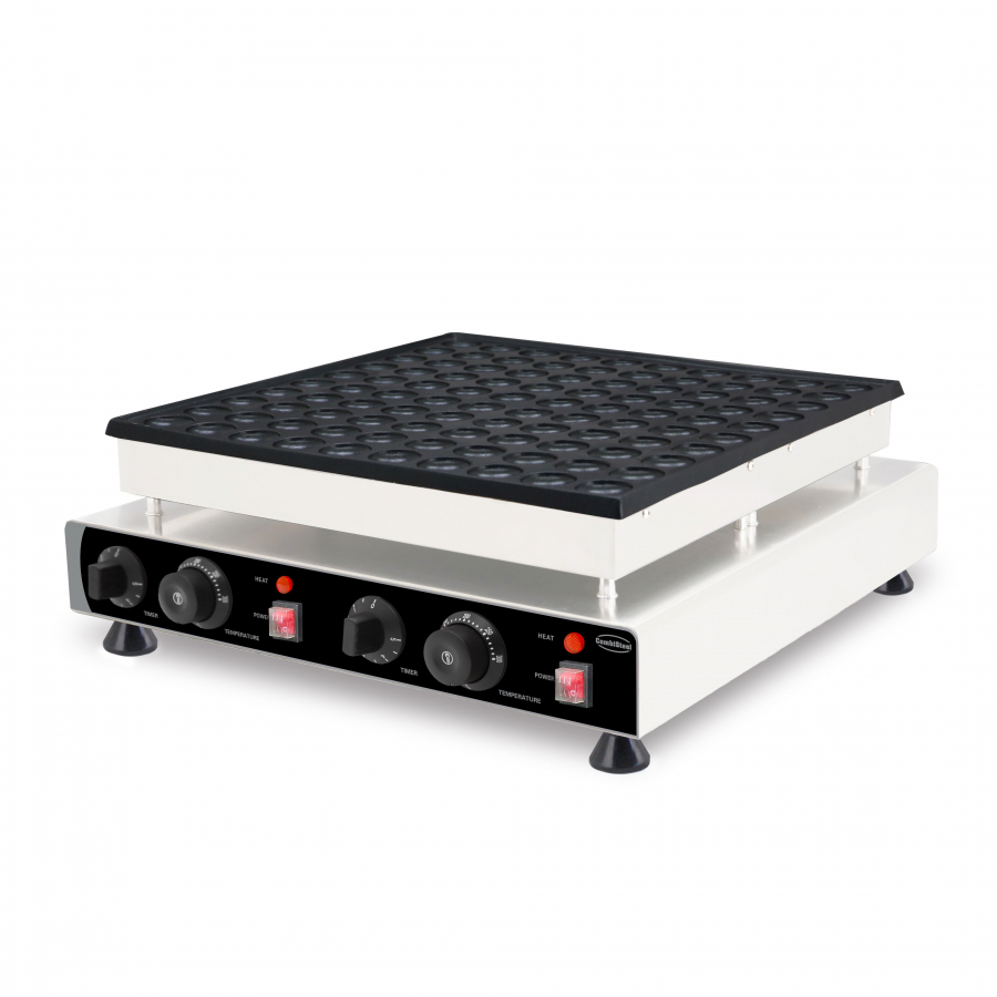 Waffeleisen – 100 Stück Ø4 cm – 2,4 kW – Edelstahl